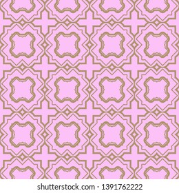 Seamless geometric pattern with modern decorative ornament. Vector illustration.