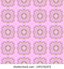 Seamless geometric pattern with modern decorative ornament. Vector illustration.