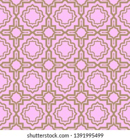 Seamless geometric pattern with modern decorative ornament. Vector illustration.