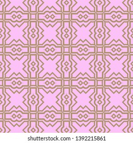 Seamless geometric pattern with modern decorative ornament. Vector illustration.