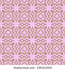 Seamless geometric pattern with modern decorative ornament. Vector illustration.