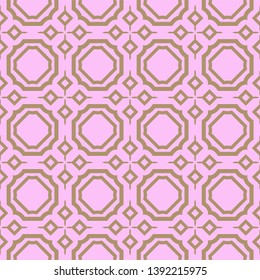 Seamless geometric pattern with modern decorative ornament. Vector illustration.