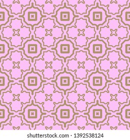 Seamless geometric pattern with modern decorative ornament. Vector illustration.