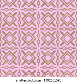 Seamless geometric pattern with modern decorative ornament. Vector illustration.