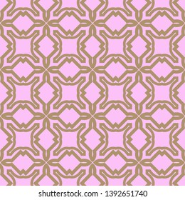Seamless geometric pattern with modern decorative ornament. Vector illustration.