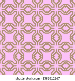 Seamless geometric pattern with modern decorative ornament. Vector illustration.