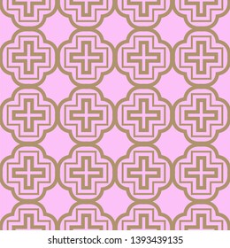 Seamless geometric pattern with modern decorative ornament. Vector illustration.