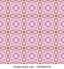 Seamless geometric pattern with modern decorative ornament. Vector illustration.