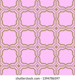 Seamless geometric pattern with modern decorative ornament. Vector illustration.