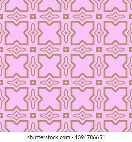 Seamless geometric pattern with modern decorative ornament. Vector illustration.