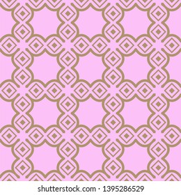 Seamless geometric pattern with modern decorative ornament. Vector illustration.