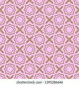 Seamless geometric pattern with modern decorative ornament. Vector illustration.