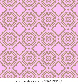Seamless geometric pattern with modern decorative ornament. Vector illustration.