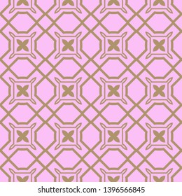Seamless geometric pattern with modern decorative ornament. Vector illustration.