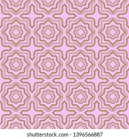 Seamless geometric pattern with modern decorative ornament. Vector illustration.