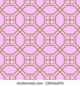 Seamless geometric pattern with modern decorative ornament. Vector illustration.