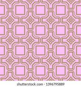 Seamless geometric pattern with modern decorative ornament. Vector illustration.
