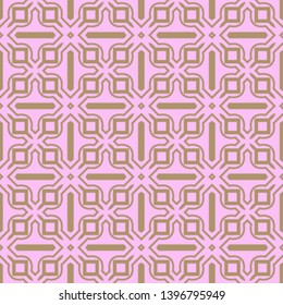 Seamless geometric pattern with modern decorative ornament. Vector illustration.