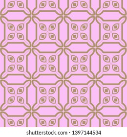 Seamless geometric pattern with modern decorative ornament. Vector illustration.