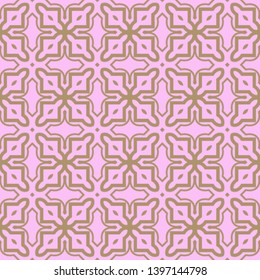 Seamless geometric pattern with modern decorative ornament. Vector illustration.