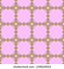 Seamless geometric pattern with modern decorative ornament. Vector illustration.