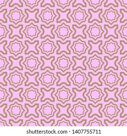 Seamless geometric pattern with modern decorative ornament. Vector illustration.