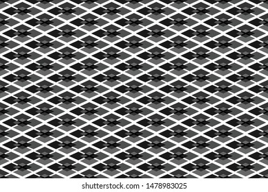 seamless geometric pattern. modern diamond black and white background, Abstract vector illustration