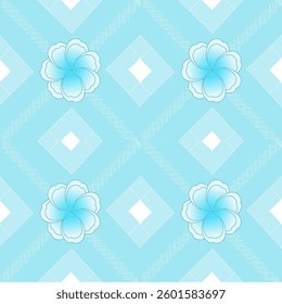 A seamless geometric pattern with a modern, minimal, and stylish design in a cool blue tone.
