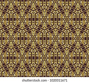 seamless geometric pattern. modern ornament. vector illustration. design for fashion, interior, background