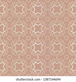 Seamless geometric pattern with modern ornamnet. Vector illustration.