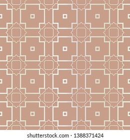 Seamless geometric pattern with modern ornamnet. Vector illustration.