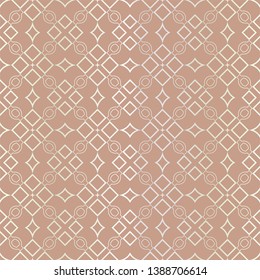 Seamless geometric pattern with modern ornamnet. Vector illustration.