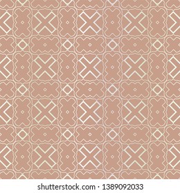 Seamless geometric pattern with modern ornamnet. Vector illustration.