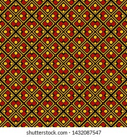 Seamless geometric pattern with modern ornamnet. Vector illustration. Paper for scrapbooking