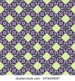 Seamless geometric pattern with modern ornamnet. Vector illustration. Paper for scrapbooking
