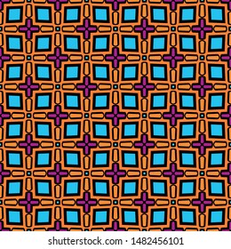 Seamless geometric pattern with modern ornamnet. Vector illustration. Paper for scrapbooking