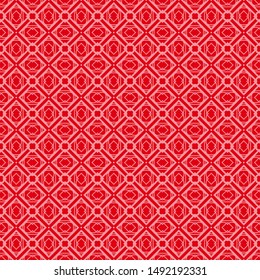 Seamless geometric pattern with modern ornamnet. Vector illustration.