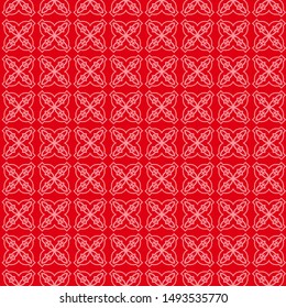 Seamless geometric pattern with modern ornamnet. Vector illustration.