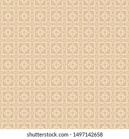 Seamless geometric pattern with modern ornamnet. Vector illustration.