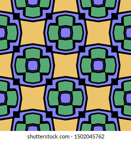 Seamless geometric pattern with modern ornamnet. Vector illustration. Paper for scrapbooking