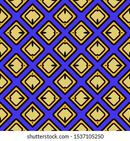Seamless geometric pattern with modern ornamnet. Vector illustration. Paper for scrapbooking