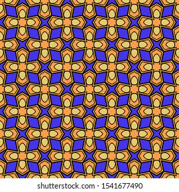 Seamless geometric pattern with modern ornamnet. Vector illustration. Paper for scrapbooking