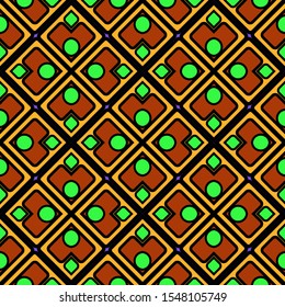 Seamless geometric pattern with modern ornamnet. Vector illustration. Paper for scrapbooking