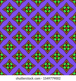 Seamless geometric pattern with modern ornamnet. Vector illustration. Paper for scrapbooking