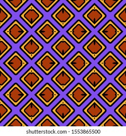 Seamless geometric pattern with modern ornamnet. Vector illustration. Paper for scrapbooking