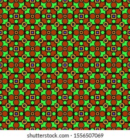 Seamless geometric pattern with modern ornamnet. Vector illustration. Paper for scrapbooking