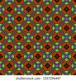 Seamless geometric pattern with modern ornamnet. Vector illustration. Paper for scrapbooking