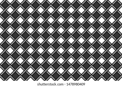 seamless geometric pattern. modern square black and white background, Abstract vector illustration.