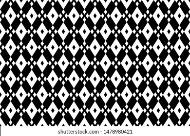 seamless geometric pattern. modern square black and white background, Abstract vector illustration.