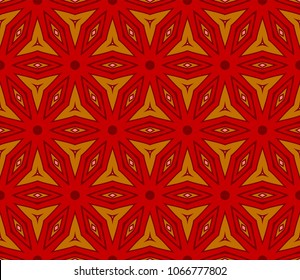Seamless geometric pattern with modern style ornament on color background. For floral color wallpaper, cover book, fabric, scrapbooks.